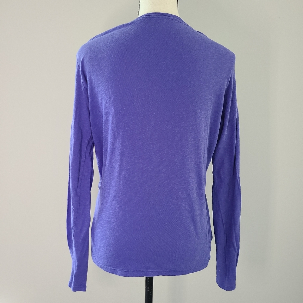 π Ralph Lauren Purple Long Sleeve Shirt Medium - Picture 3 of 4